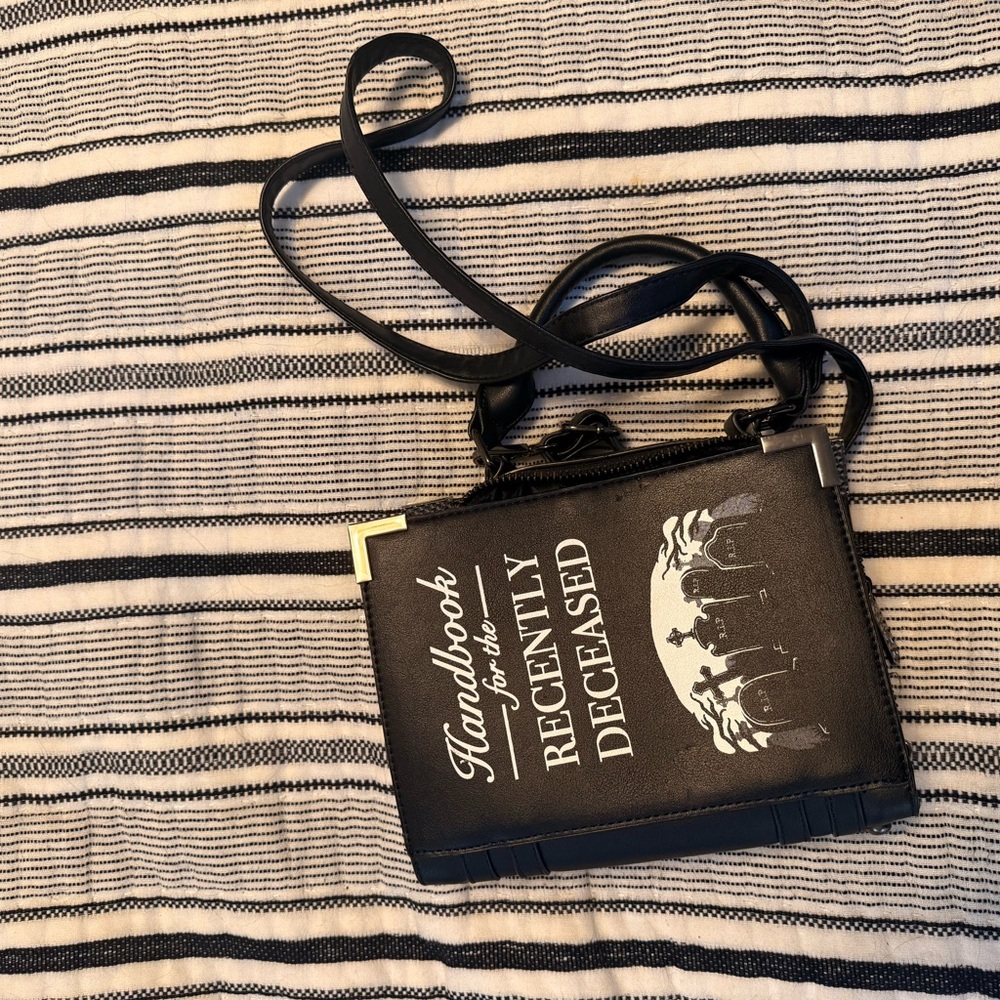 Killstar Beetlejuice Book Crossbody Bag